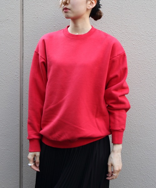 MEYAME(メヤメ)の「MEYAME/メヤメ スイッチングパターンスウェット SWITCHING PATTERN SWEAT(BRUSHED LINING) MEY-2505(スウェット・レディース・レッド/チャコールグレー・FREE)」の20枚目の写真