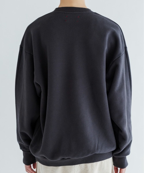 MEYAME(メヤメ)の「MEYAME/メヤメ スイッチングパターンスウェット SWITCHING PATTERN SWEAT(BRUSHED LINING) MEY-2505(スウェット・レディース・レッド/チャコールグレー・FREE)」の14枚目の写真