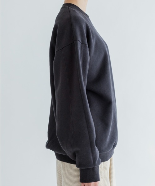 MEYAME(メヤメ)の「MEYAME/メヤメ スイッチングパターンスウェット SWITCHING PATTERN SWEAT(BRUSHED LINING) MEY-2505(スウェット・レディース・レッド/チャコールグレー・FREE)」の13枚目の写真