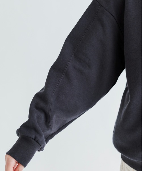 MEYAME(メヤメ)の「MEYAME/メヤメ スイッチングパターンスウェット SWITCHING PATTERN SWEAT(BRUSHED LINING) MEY-2505(スウェット・レディース・レッド/チャコールグレー・FREE)」の15枚目の写真