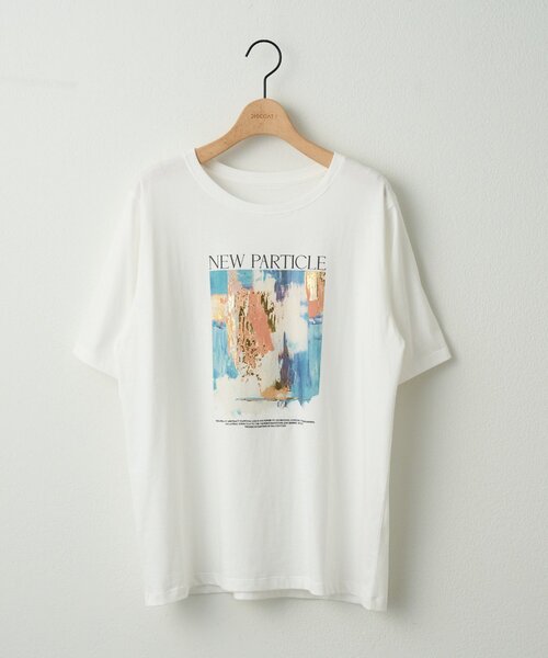 DISCOAT（ディスコート）の「【Noka】アートTシャツ（Tシャツ/カットソー・レディース・チャコールグレー/オフホワイト・FREE）」の16枚目の写真