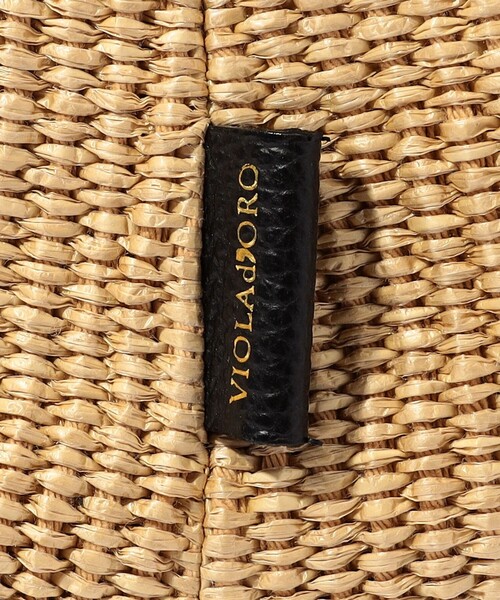 VIOLAd'ORO(ヴィオラドーロ)の「VIOLAd'ORO アバカ製 2WAY ハンドバッグ(かごバッグ・レディース・ベージュ/ライトベージュ・FREE)」の9枚目の写真