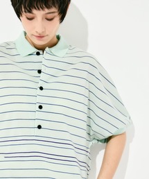 GOOD PEOPLE GOOD STITCHING GOOD PRODUCT Dual Stripe Knit Half Sleeve Polo