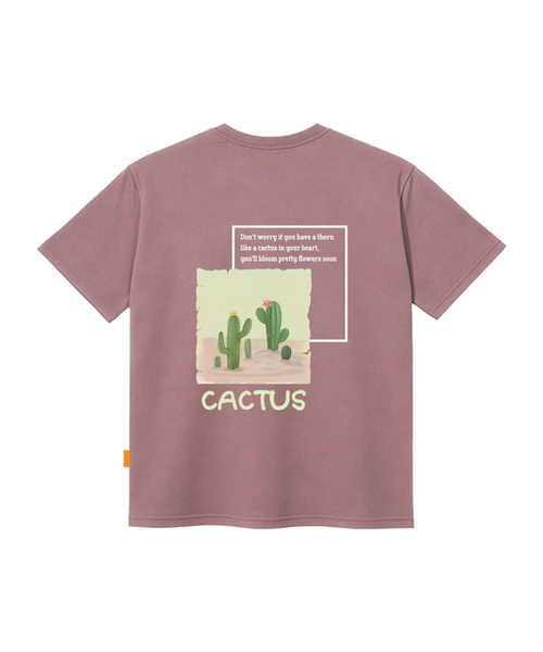 LLAMO(エラモ)の「サハラのサボテン 半袖Tシャツ 男女共用 ビッグサイズ S 4XL(Tシャツ/カットソー・レディース・ピンク/ネイビー/ベージュ/ホワイト・SMALL/X-LARGE/4XL/3XL/LARGE/MEDIUM/2XL)」の6枚目の写真