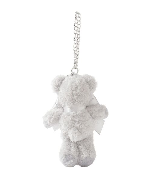 Maison de FLEUR(メゾンドフルール)の「スターリボンFLEUR TEDDYチャーム(キーホルダー・レディース・グレー・FREE)」の6枚目の写真