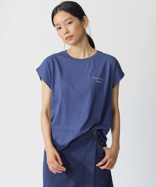 ECOALF(エコアルフ)の「NAMUR BECAUSE Tシャツ / NAMUR T-SHIRT WOMAN(Tシャツ/カットソー・レディース・ホワイト/ネイビー・FREE)」の13枚目の写真
