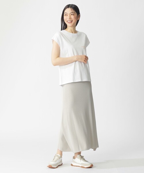 ECOALF(エコアルフ)の「NAMUR BECAUSE Tシャツ / NAMUR T-SHIRT WOMAN(Tシャツ/カットソー・レディース・ホワイト/ネイビー・FREE)」の16枚目の写真