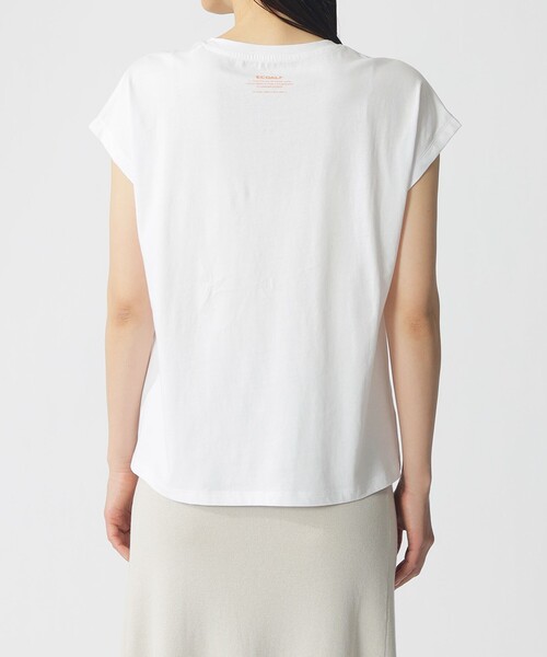 ECOALF(エコアルフ)の「NAMUR BECAUSE Tシャツ / NAMUR T-SHIRT WOMAN(Tシャツ/カットソー・レディース・ホワイト/ネイビー・FREE)」の6枚目の写真