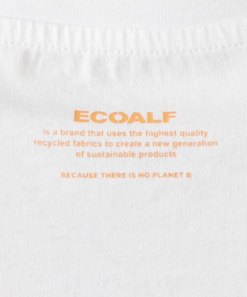 ECOALF(エコアルフ)の「NAMUR BECAUSE Tシャツ / NAMUR T-SHIRT WOMAN(Tシャツ/カットソー・レディース・ホワイト/ネイビー・FREE)」の9枚目の写真