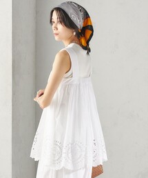 〈洗濯機可能〉Sohana: シフリー 刺繍 キャミソール ブラウス