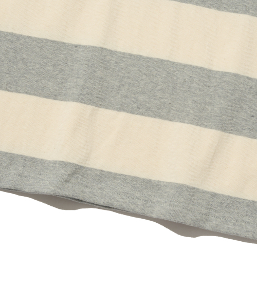 TAILOR STUDIO（テーラースタジオ）の「オックスフォードストライプポロスウェット半袖Tシャツ（グレー）（ポロシャツ・レディース・その他・FREE）」の7枚目の写真