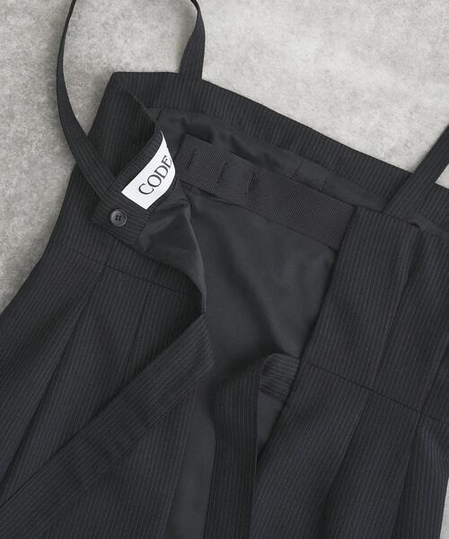 CODE A(コードエー)の「corset stripe camisole(キャミソール・レディース・ブラック系2・00)」の9枚目の写真