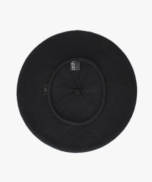 arth(アース)の「arth Washable Wo Knit Beret / アース(ハンチング/ベレー帽・レディース・ブラック/ライトベージュ/ワイン・FREE)」の6枚目の写真