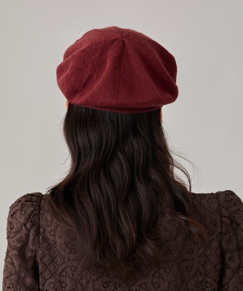 arth(アース)の「arth Washable Wo Knit Beret / アース(ハンチング/ベレー帽・レディース・ブラック/ライトベージュ/ワイン・FREE)」の18枚目の写真
