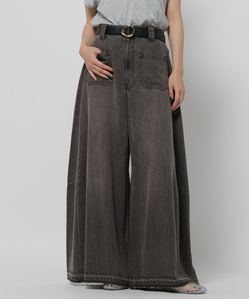 niko and...（ニコアンド）の「スーパーバギーフレアパンツ　[NKJ 2026AW]（デニムパンツ・レディース・ブルー/チャコール・LARGE/MEDIUM）」の21枚目の写真