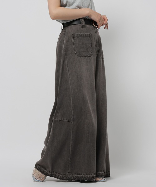 niko and...（ニコアンド）の「スーパーバギーフレアパンツ　[NKJ 2026AW]（デニムパンツ・レディース・ブルー/チャコール・LARGE/MEDIUM）」の22枚目の写真