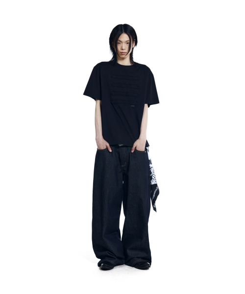 AAKAM(アーカム)の「Napoleon Corded Half Top (Black)(Tシャツ/カットソー・レディース・その他・1/2/3)」の8枚目の写真