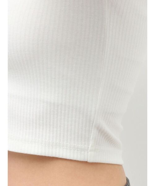 GYDA(ジェイダ)の「SymmetryGYDA Vネックバイカラートップス(Tシャツ/カットソー・レディース・ブラック/オフホワイト・FREE)」の17枚目の写真