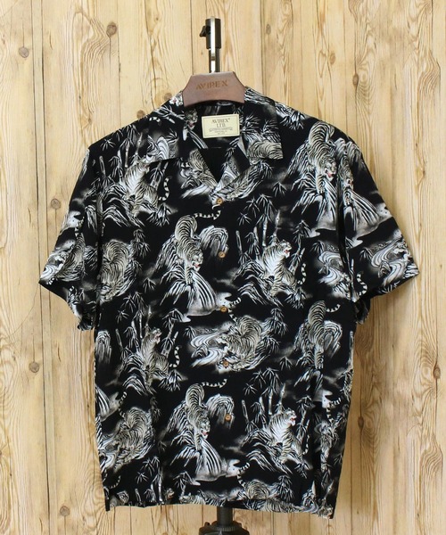AVIREX(アヴィレックス)の「ALOHA SHIRT-TIGER & BAMBOO-(シャツ/ブラウス・メンズ・ブラック/ホワイト・XL/XXL/L/M)」の6枚目の写真