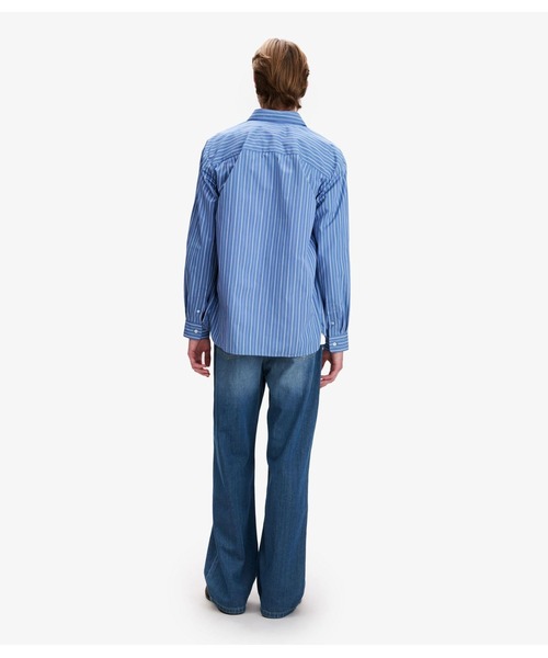 A.P.C.（アーペーセー）の「POPELINE COMPACTE RAYEE（シャツ/ブラウス・メンズ・ブルー・XS/S/M）」の3枚目の写真