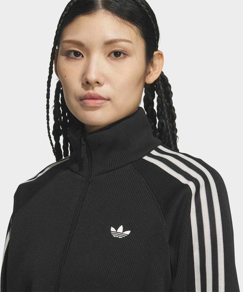 adidas(アディダス)の「ニット バルーン トラックトップ / ジャージ / トラックジャケット / アディダスオリジナルス adidas Originals(ジャージ・レディース・ブラック・LARGE/MEDIUM/SMALL/X-LARGE/XX-LARGE)」の7枚目の写真