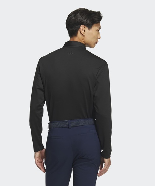 adidas(アディダス)の「ポロシャツ 長袖【adidas Golf/アディダスゴルフ】(ポロシャツ・メンズ・ブラック・XX-LARGE/LARGE/MEDIUM/SMALL/X-LARGE)」の2枚目の写真