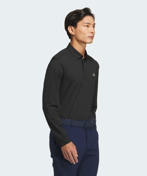 adidas(アディダス)の「ポロシャツ 長袖【adidas Golf/アディダスゴルフ】(ポロシャツ・メンズ・ブラック・XX-LARGE/LARGE/MEDIUM/SMALL/X-LARGE)」の5枚目の写真