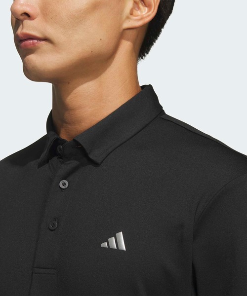 adidas(アディダス)の「ポロシャツ 長袖【adidas Golf/アディダスゴルフ】(ポロシャツ・メンズ・ブラック・XX-LARGE/LARGE/MEDIUM/SMALL/X-LARGE)」の3枚目の写真