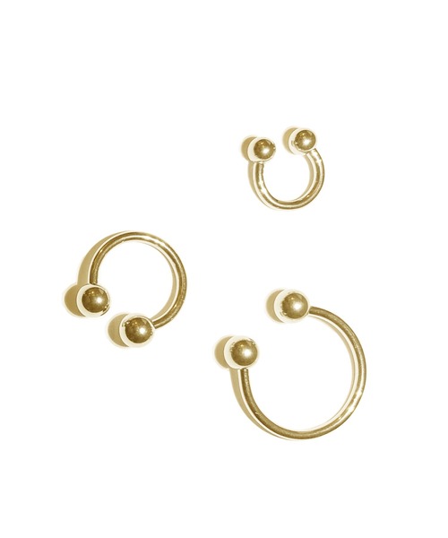 MORPH(モルフ)の「MORPH モルフ サーキュラー CCB ボディーピアス 14ゲージ 8mm~16mm(ピアス(片耳用)・メンズ・ゴールド・6/8/10/12/14/16)」の2枚目の写真