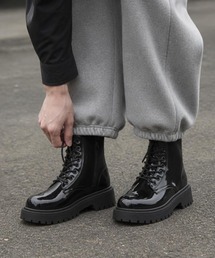【Cr+ov(クローヴ)】防水レースアップ ミドル丈マーティンブーツ cro-boots-7-40【RBTS】