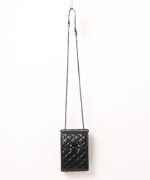 【Leathen Leather(レーセンレザー)】キルティング 縦型チェーンスマホショルダー lea-shbag-20-27