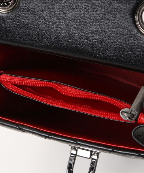 Burner(バーナー)の「【Leathen Leather(レーセンレザー)】キルティング 縦型チェーンスマホショルダー lea-shbag-20-27(ショルダーバッグ・メンズ・ブラック・FREE)」の4枚目の写真