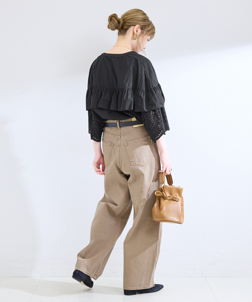 B.C STOCK(ベーセーストック)の「ウォッシャブル / カットレースブラウス(シャツ/ブラウス・レディース・ブラック/ホワイト/ブラウン・FREE)」の17枚目の写真