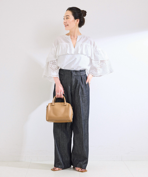 B.C STOCK(ベーセーストック)の「ウォッシャブル / カットレースブラウス(シャツ/ブラウス・レディース・ブラック/ホワイト/ブラウン・FREE)」の21枚目の写真