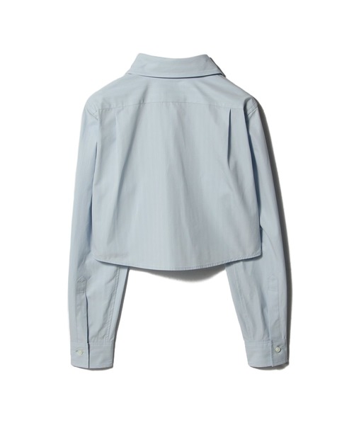 UNUS(ユナス)の「UNUS / Cropped Typewriter Shirt(シャツ/ブラウス・レディース・ホワイト/ブルーグラス・38/36)」の5枚目の写真
