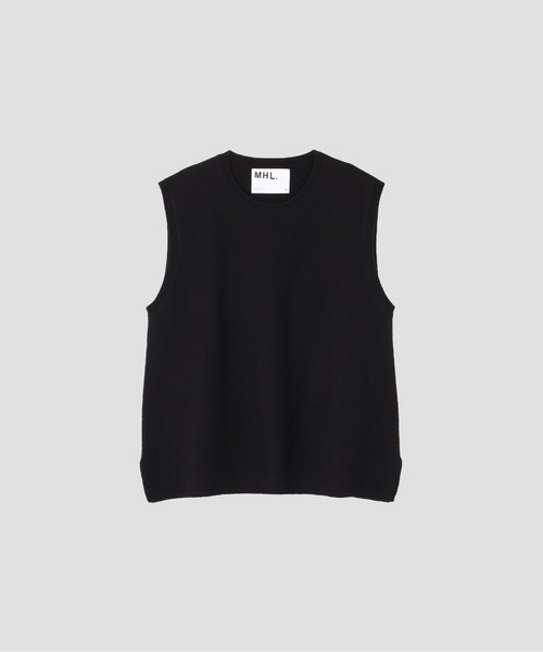 MHL.（エムエイチエル）の「FELTED DRY WOOL（ニット/セーター・レディース・ブラック/グレー・2）」の5枚目の写真