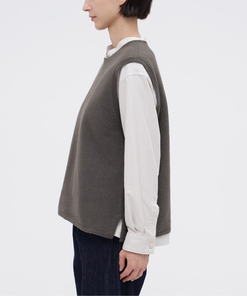 MHL.（エムエイチエル）の「FELTED DRY WOOL（ニット/セーター・レディース・ブラック/グレー・2）」の8枚目の写真