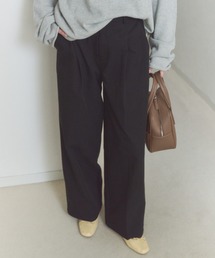 wide leg tuck pants / ワイドレッグタックパンツ