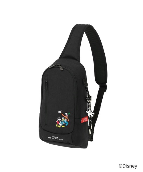 Manhattan Portage(マンハッタンポーテージ)の「LITTLE ITALY CROSSBODY BAG / MICKEY / 26(ボディバッグ/ウエストポーチ・レディース・ブラック・SMALL)」の1枚目の写真