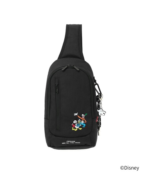 Manhattan Portage(マンハッタンポーテージ)の「LITTLE ITALY CROSSBODY BAG / MICKEY / 26(ボディバッグ/ウエストポーチ・レディース・ブラック・SMALL)」の2枚目の写真