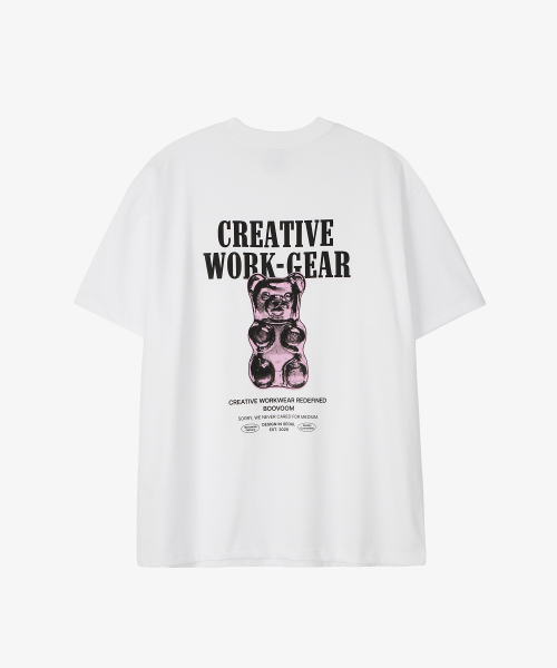 BOOVOOM（ブーブーム）の「[ビッグサイズ]ジェロベアワークギアTシャツ（Tシャツ/カットソー・メンズ・ブラック/ホワイト・XXL/XL/XXXL）」の5枚目の写真