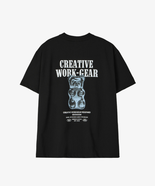 BOOVOOM（ブーブーム）の「[ビッグサイズ]ジェロベアワークギアTシャツ（Tシャツ/カットソー・メンズ・ブラック/ホワイト・XXL/XL/XXXL）」の7枚目の写真