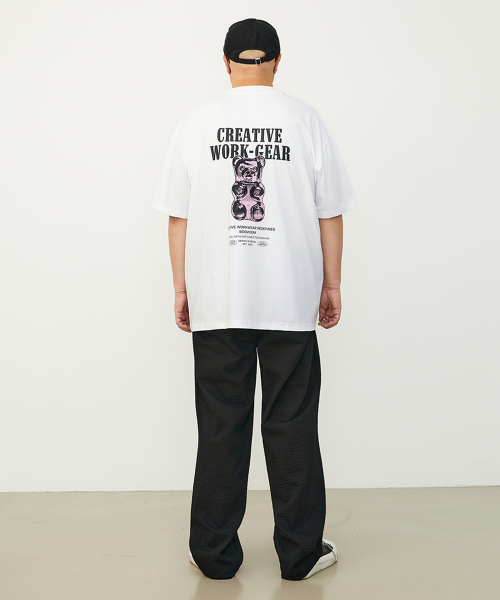 BOOVOOM（ブーブーム）の「[ビッグサイズ]ジェロベアワークギアTシャツ（Tシャツ/カットソー・メンズ・ブラック/ホワイト・XXL/XL/XXXL）」の17枚目の写真
