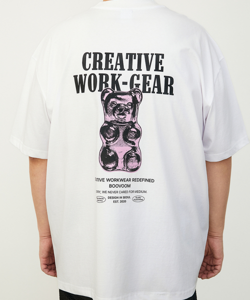 BOOVOOM（ブーブーム）の「[ビッグサイズ]ジェロベアワークギアTシャツ（Tシャツ/カットソー・メンズ・ブラック/ホワイト・XXL/XL/XXXL）」の19枚目の写真
