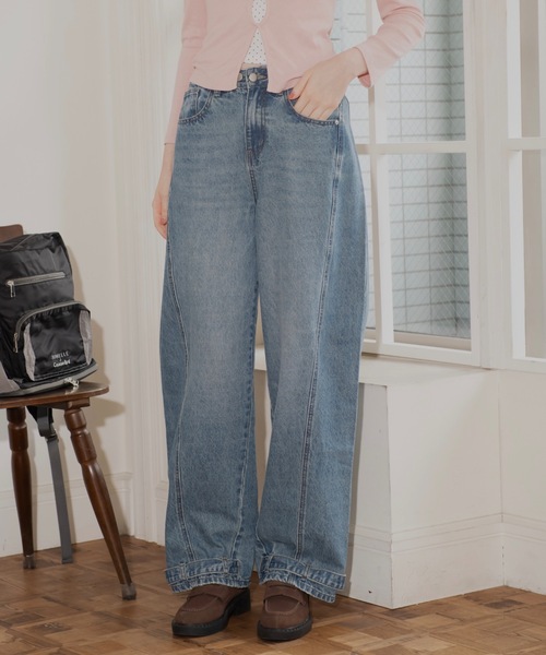 JUMELLE(ジュメロ)の「ワイドシルエットデニム(デニムパンツ・レディース・ブルー・MEDIUM/SMALL)」の15枚目の写真