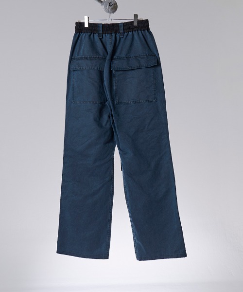 NAPE_（ネイプ）の「mp15511-D-KNEE - CARGO-PT ダブルニーカーゴパンツ(NPS-308)（カーゴパンツ・メンズ・ブルー系その他/イエロー×ブラック・1/3/2/4）」の5枚目の写真