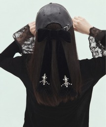 tanakadaisuke（タナカダイスケ）の「【tanakadaisuke/タナカダイスケ】《STUDIOUS別注》leather ribbon cap/レザーリボンキャップ（キャップ）」
