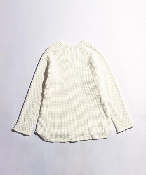 VOTE MAKE NEW CLOTHES（ボートメイクニュークローズ）の「＜VOTE MAKE NEW CLOTHES＞ HEAVY THERMALCREW/カットソー◆（Tシャツ/カットソー・メンズ・ホワイト/ダークグレー・MEDIUM/SMALL）」の8枚目の写真
