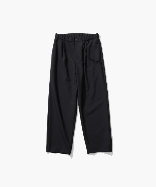 ATON(エイトン)の「【ATON/エイトン】WOOL TROPICAL LOOSE FIT PANTS(スラックス・メンズ・グレー/ブラック・2/4)」の2枚目の写真