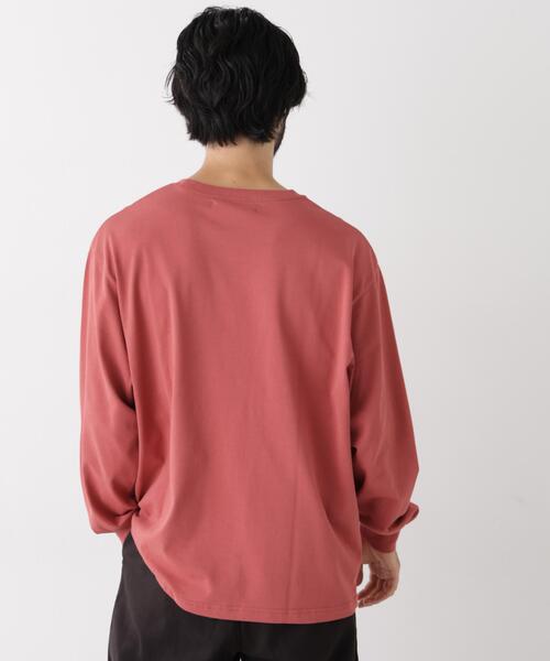 NANO universe(ナノユニバース)の「ナノベアビッグTシャツ 長袖(Tシャツ/カットソー・メンズ・ピンク/ホワイト/ネイビー・S/M/L)」の15枚目の写真